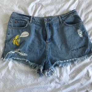 High Waisted Denim Shorts